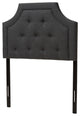 Mars Modern Dark Gray Fabric Twin Size Headboard