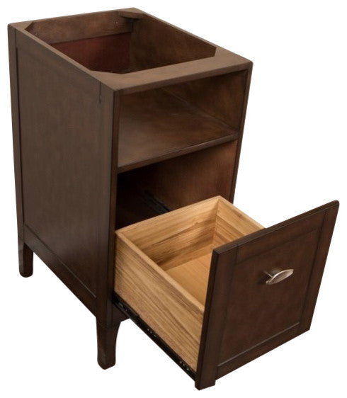 16" Cabinet, Sable Walnut