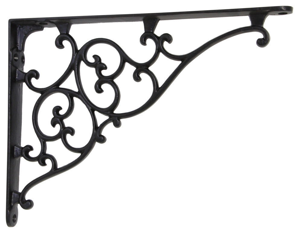 Iron Shelf Bracket, Black