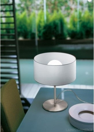 Fog Bed Side Table Lamp, White