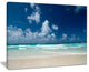 "Bright Blue Sky On Winter Day" Seashore Canvas Print, 20"x12"