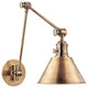 Garden City 1 Light Wall Sconce, Aged Brass