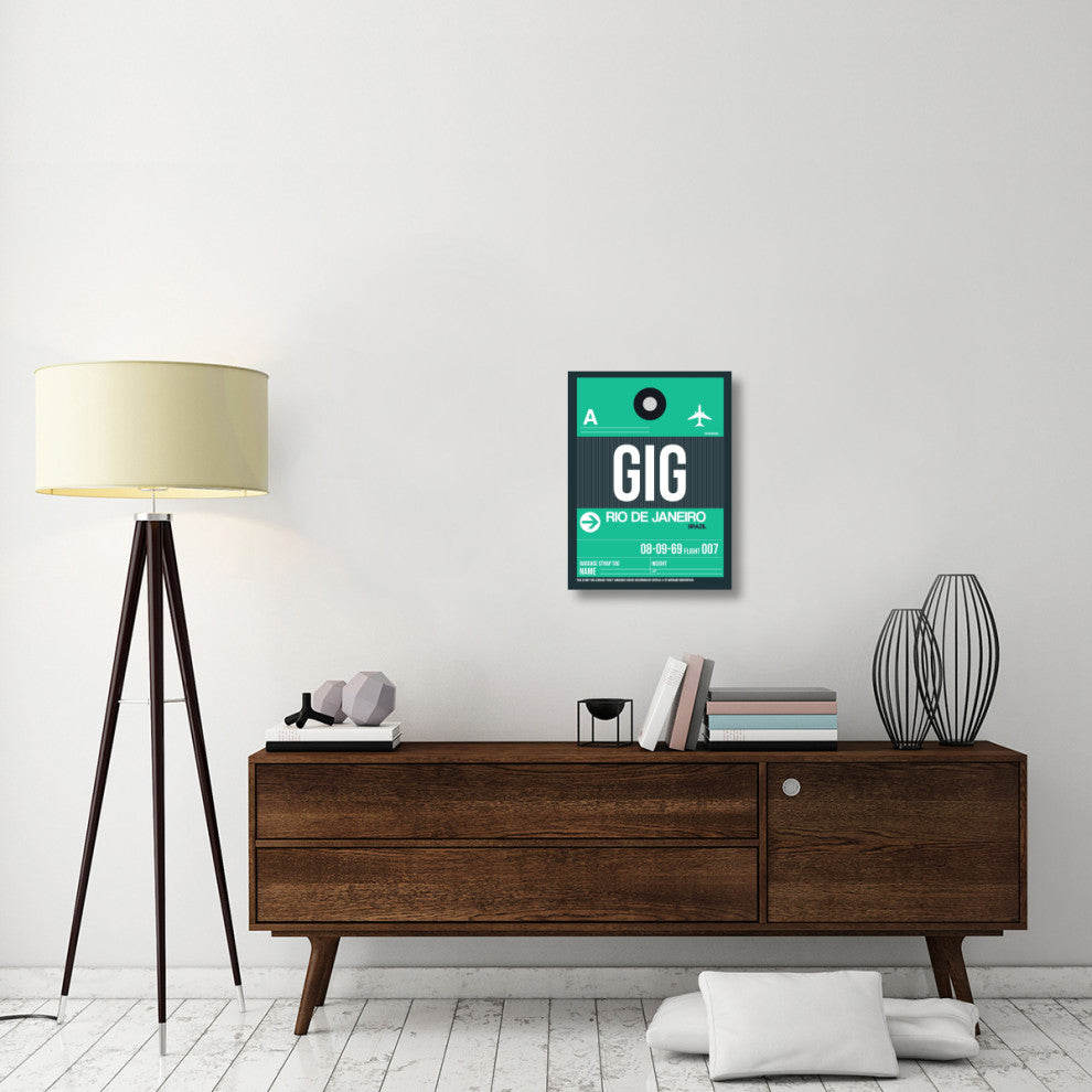 "GIG Rio De Janeiro Luggage Tag 1" Fine Art Print