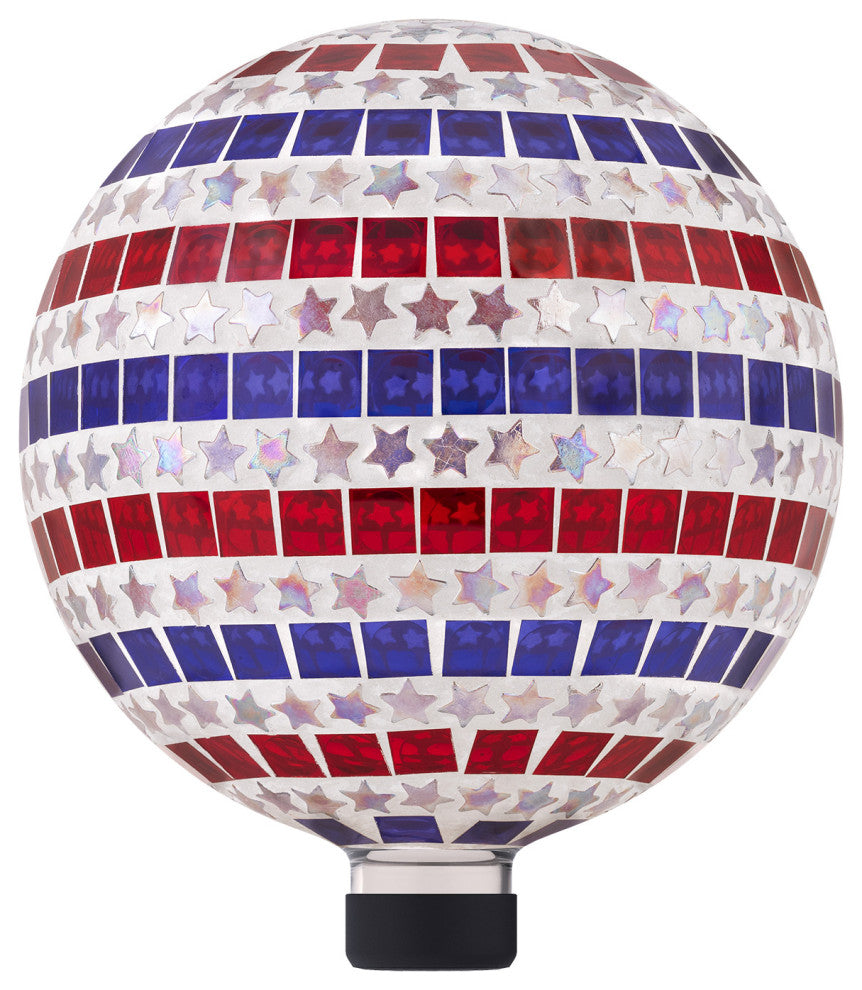 Patriotic Stars and Stripes Gazing Globe Flag Pattern
