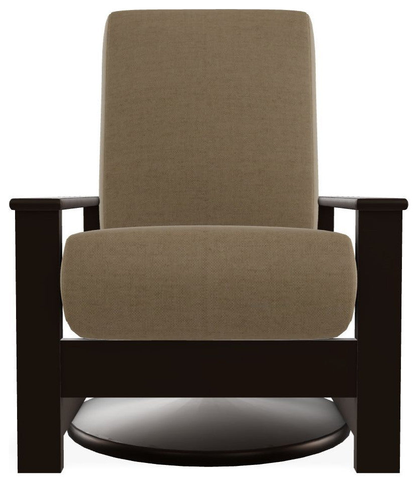 Leeward Deep Seat Outdoor Hidden Swivel Rocker, Wren/Kona