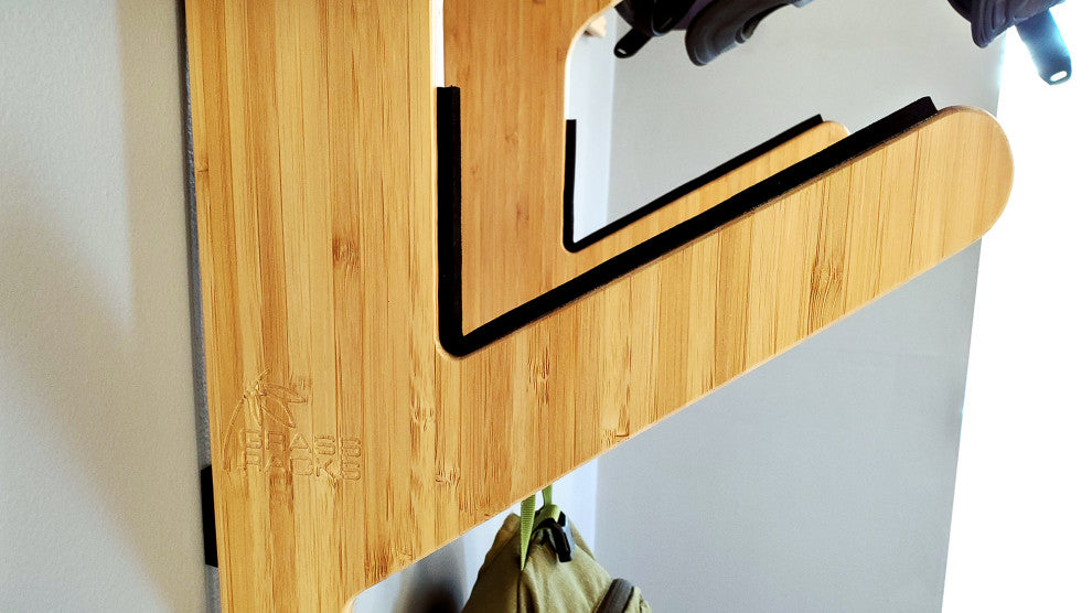 Bamboo Skateboard Rack & Snowboard Rack - The Moloka'i Series, Bamboo, Quad