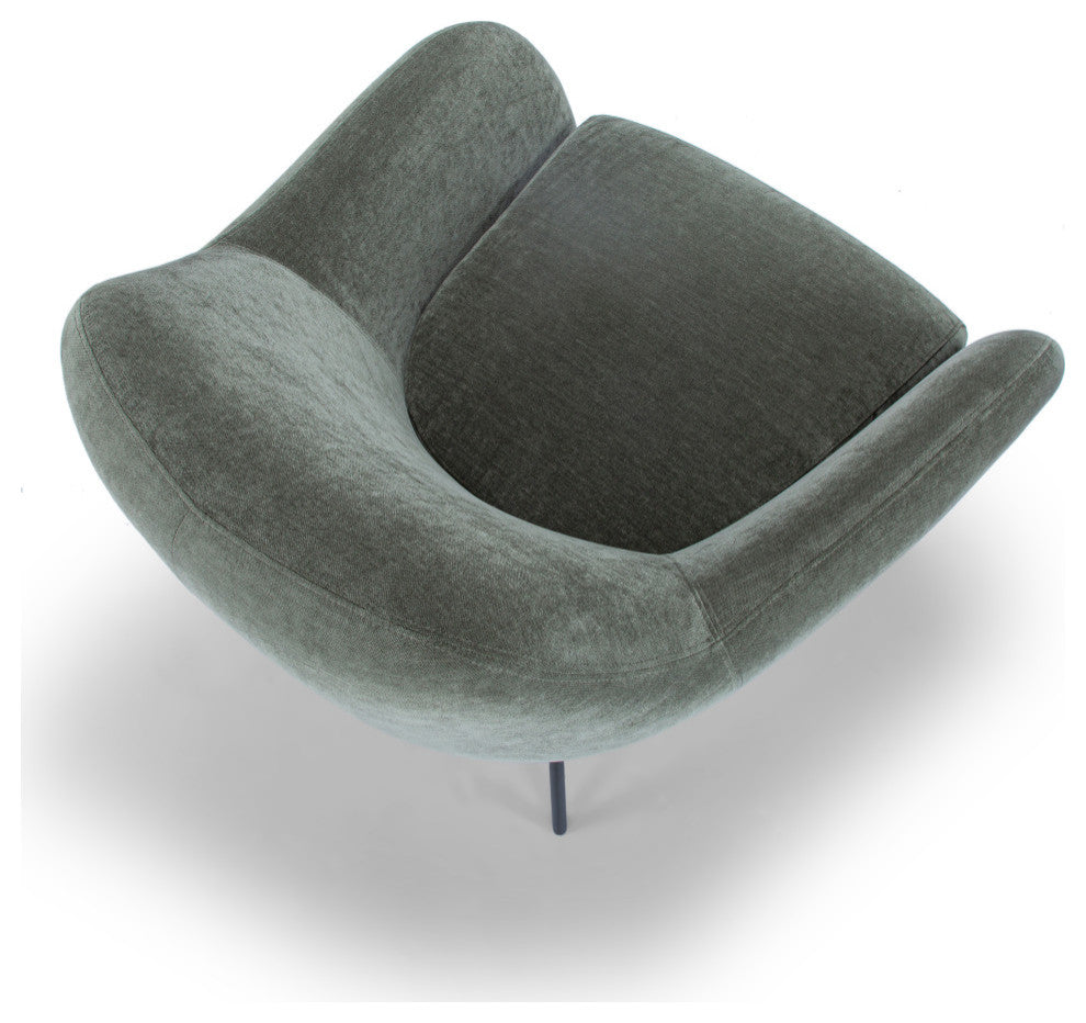 Metro, Zurich Accent Chair, Forest Green