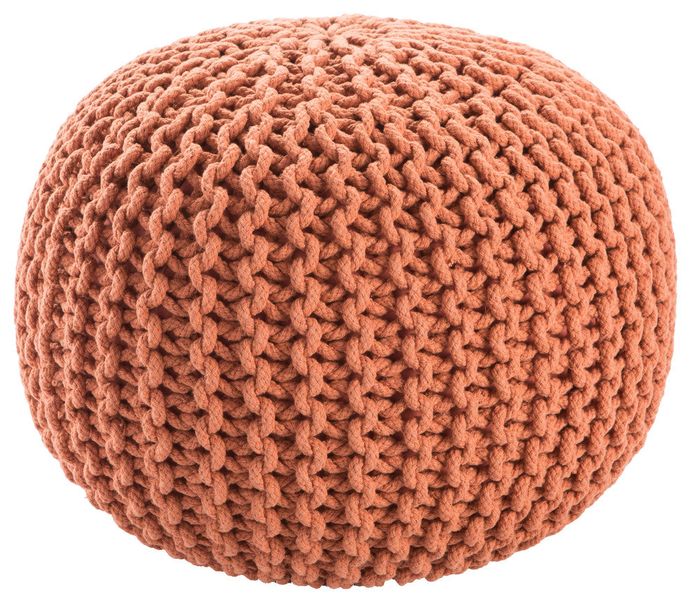 Jaipur Living Visby Textured Round Pouf, Aragon
