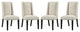 Baron Dining Chair Set of 4, Beige