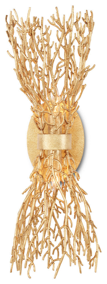 Aviva Stanoff Two Light Wall Sconce in Gold Gilt