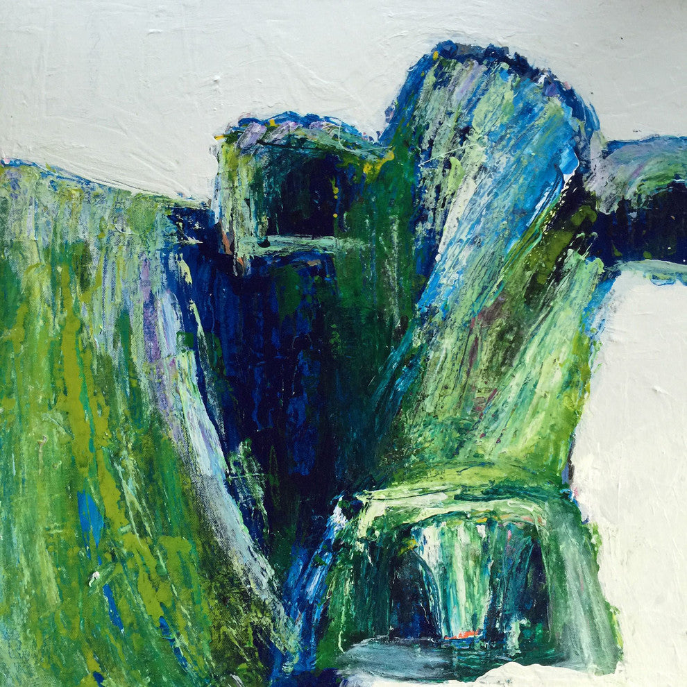 "Be Green" Painting Print on Wrapped Canvas, 48"x48"