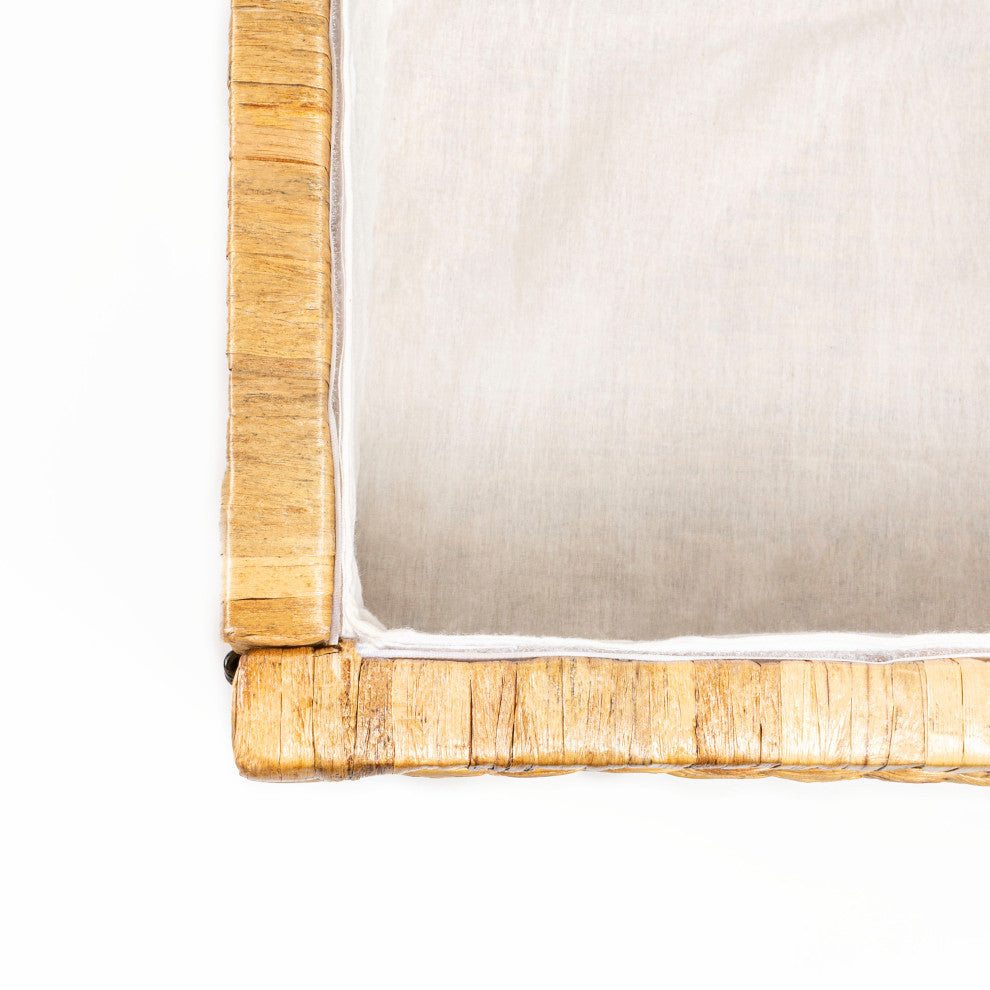 Anada Wicker Weave 30" Storage Trunk, Natural