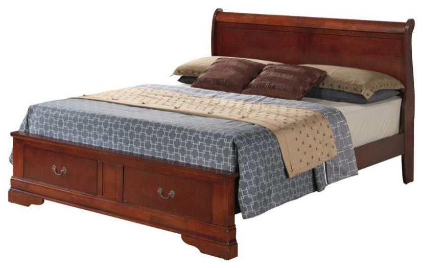 Stinson Storage Bed, Cherry, King