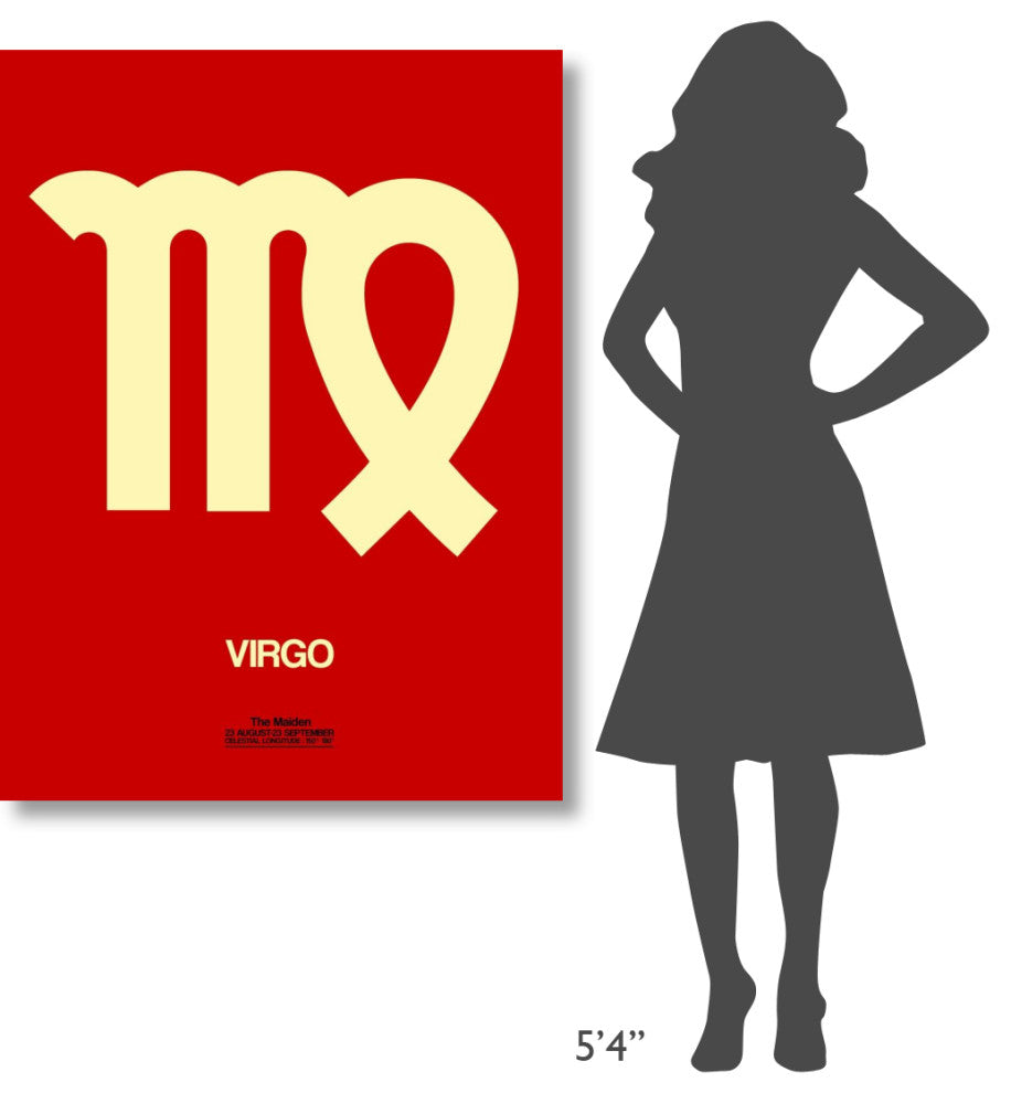 "Virgo Zodiac Sign Yellow" Fine Art Print