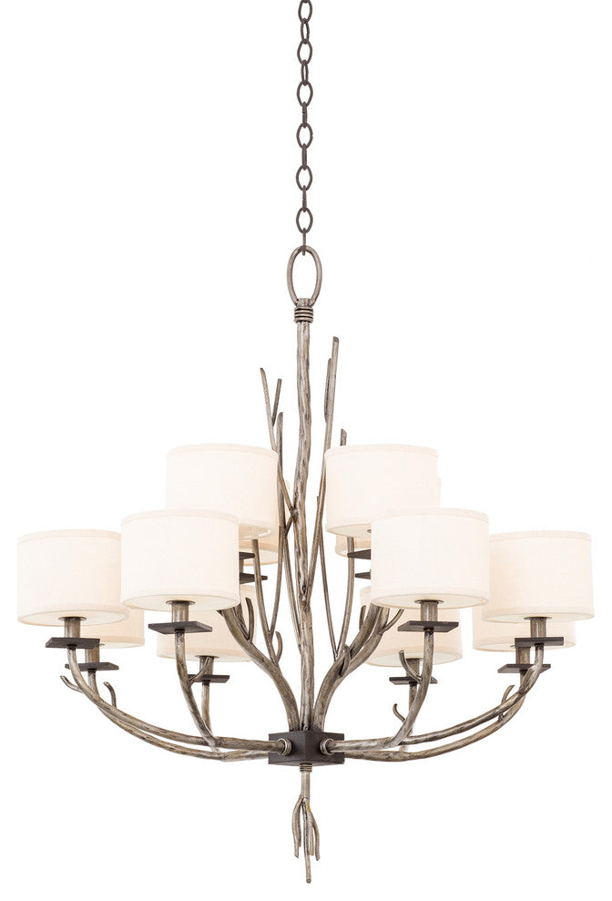 Denali 34"x36" 12-Light Transitional Chandelier by Kalco