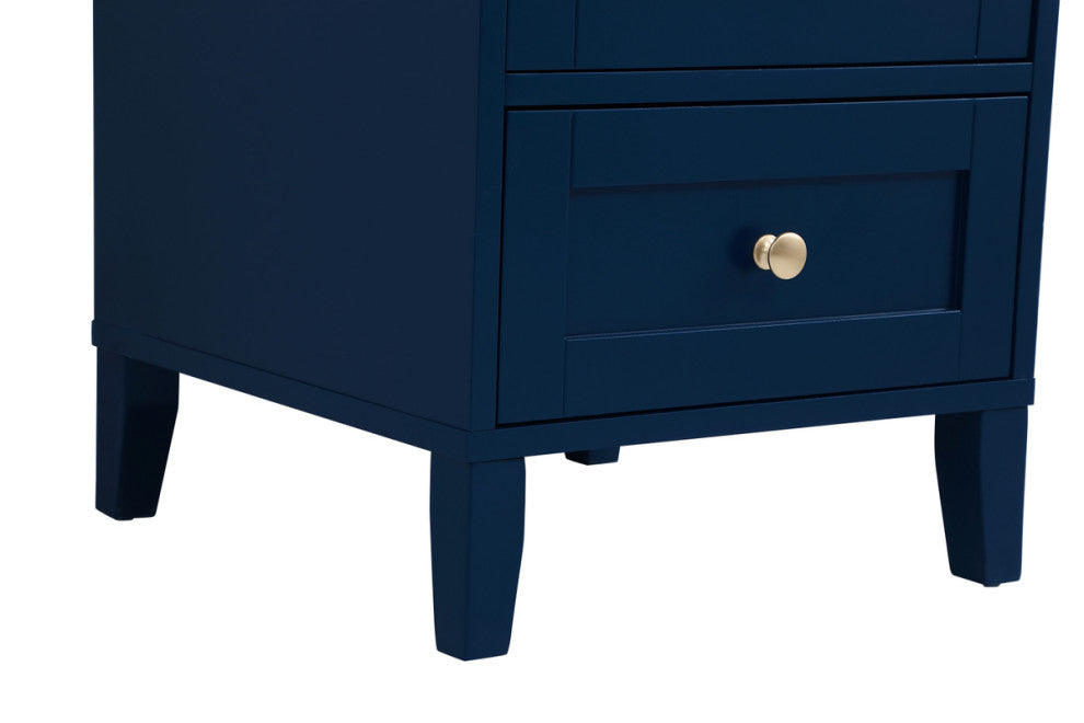 Single 18" Bathroom Vanity (Blue), Blue, 18