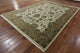 Oriental Herati Design 9'x12' Ivory Rajasthan Hand Knotted Wool Area Rug H8620