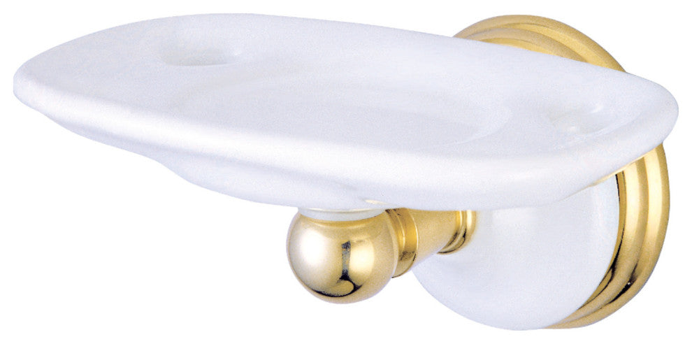 Kingston Brass Toothbrush and Tumbler Holder, Polished Brass