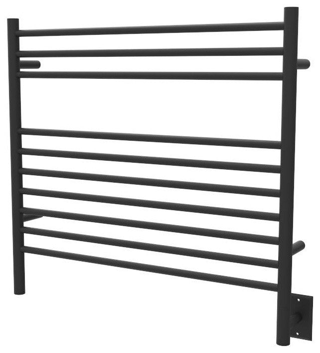Amba Jeeves K Straight Wall Mounted Towel Warmer, Matte Black