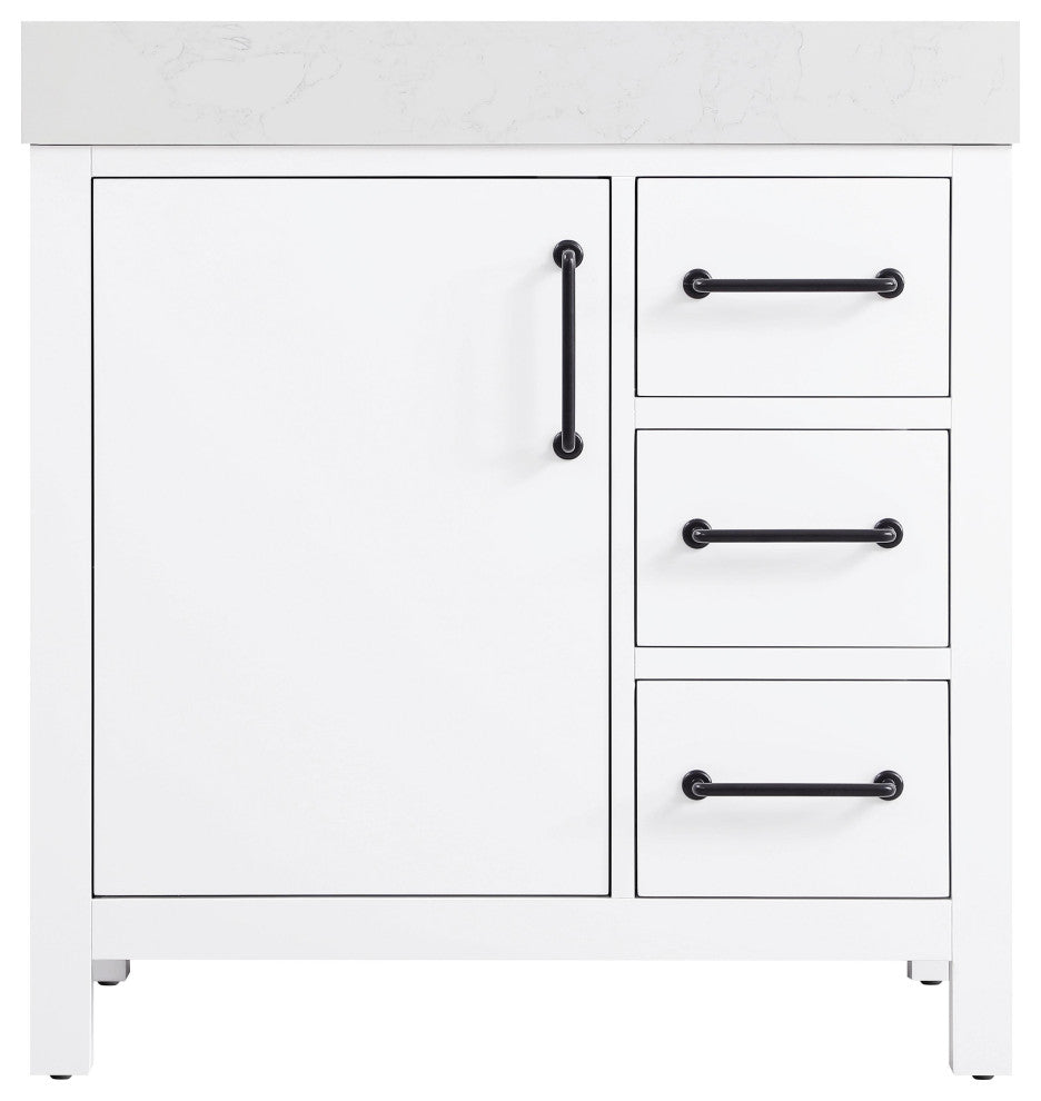 Home Living 32" Single Bathroom Vanity, White