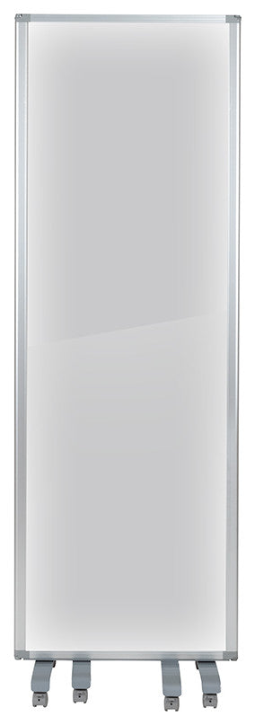 Transparent Acrylic Mobile 3 Section Partition  72"H x 24"L