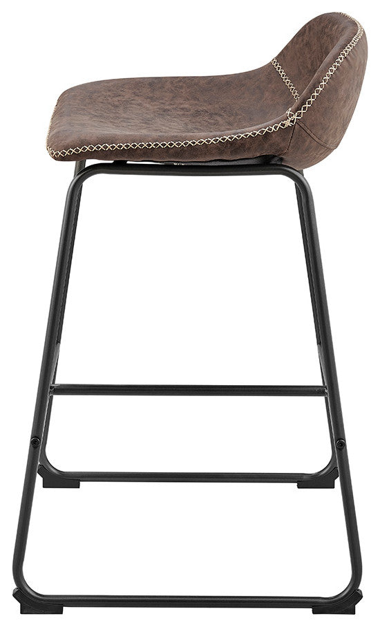 Leighton PU Counter Stool,, Set of 2