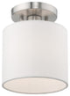 Livex Lighting Brushed Nickel 1-Light Ceiling Mount