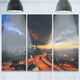 "Busy Elevated Highway in Kula Lumpur" Metal Wall Art, 3 Panels, 36"x28"