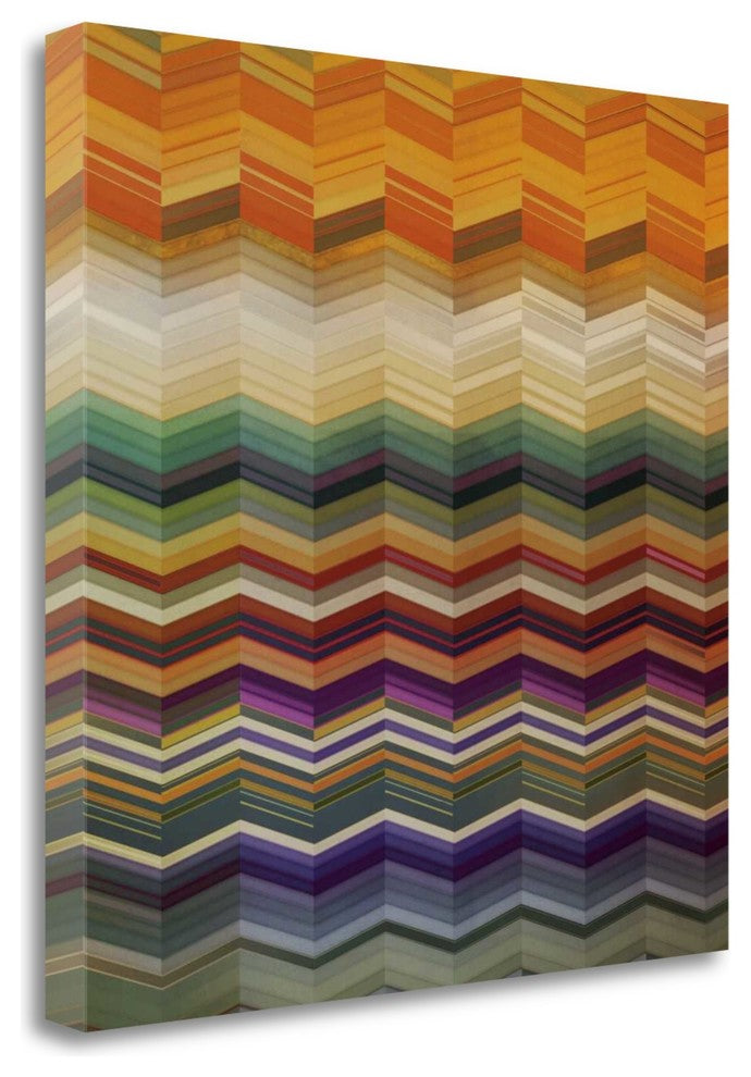 "Color And Cadence II" By Noah,Ready to Hang Giclee Print on Gallery Wrap Canvas