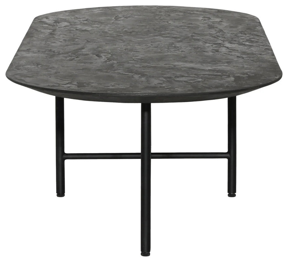 Oval Black Nueve Coffee Table