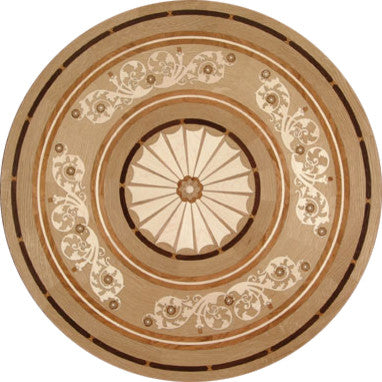 Brazilian Flair Wood Medallion, 36" Unfinished, 3/4" Thick