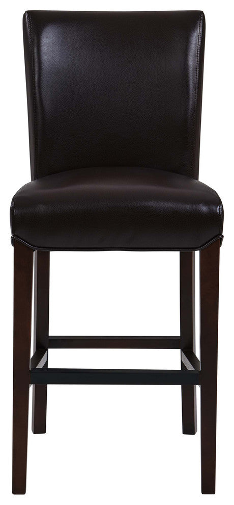 Milton Fabric Stool, Coffee Bean, Counter Stool, Bonded Leather