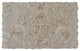 Bell Flower Collection Cotton Bath Rug, 21"x34", Linen