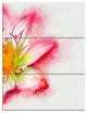 Beautiful Pink Flower Painting, Floral Triptych Canvas Artwork, 28x36, 3 Panels