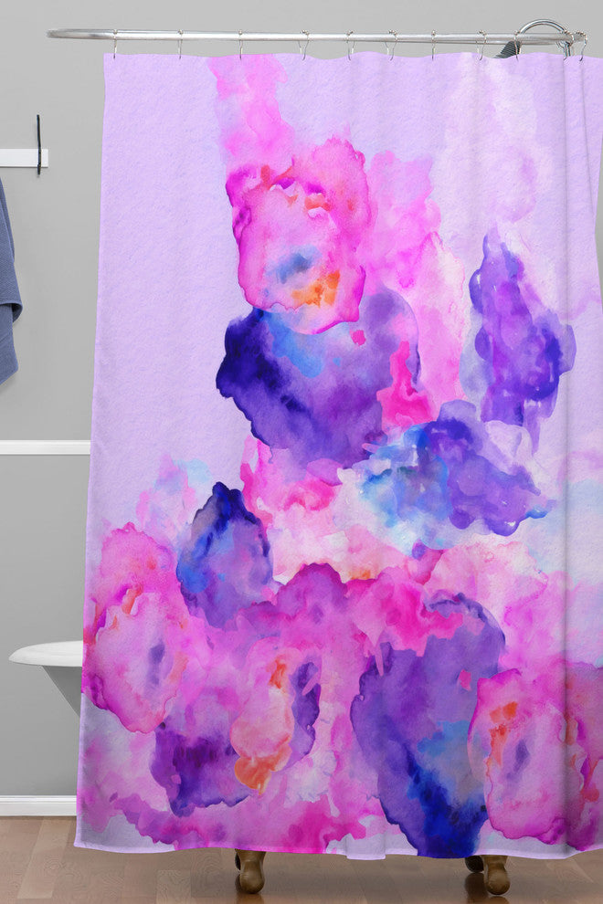 Deny Designs Viviana Gonzalez Watercolor Love 1 Shower Curtain