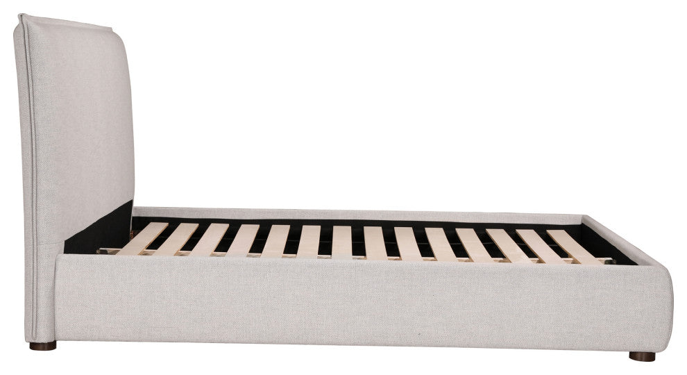 Luzon King Bed Light Grey