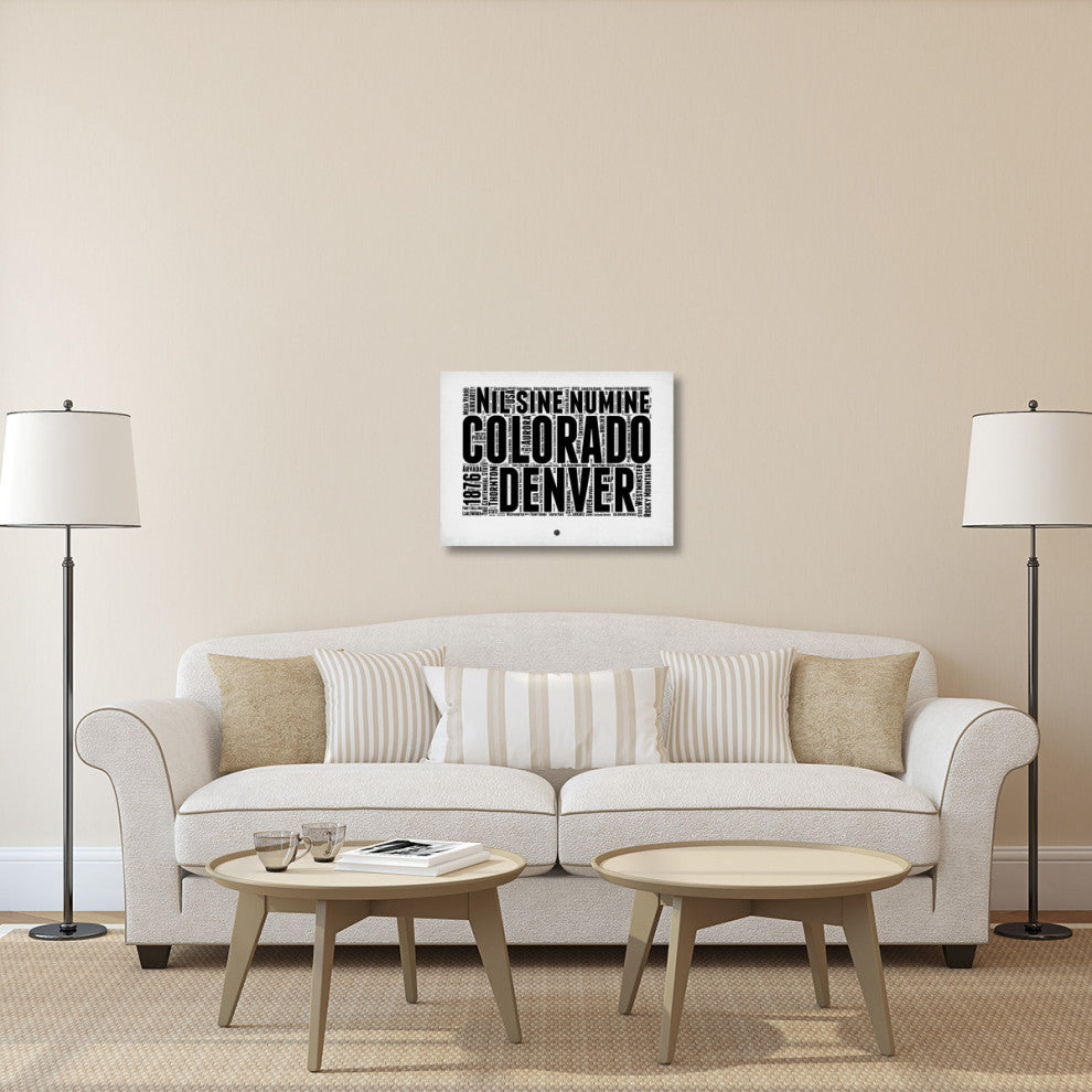 "Denver Word Cloud 2" Fine Art Print