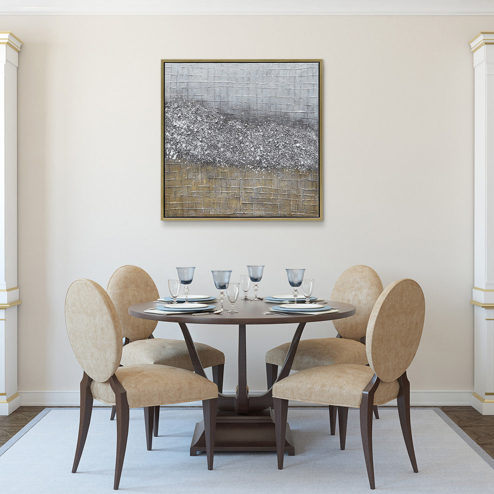 Matter Abstract Textured Metallic Hand Painted Wall Art by Martin Edwards