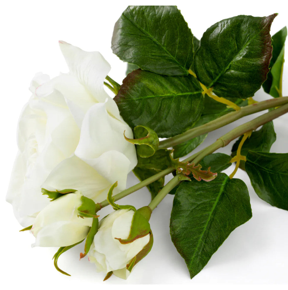 Three-Toned Artificial Flowers Bouquet, 72-Pieces, Eichholtz Roses, White