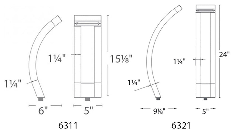 Slide 24" LED 12V Path-Light 3000K, Bronze