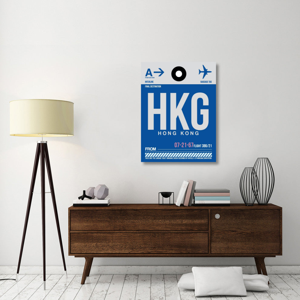 "HKG Hog Kong Luggage Tag 1" Fine Art Print
