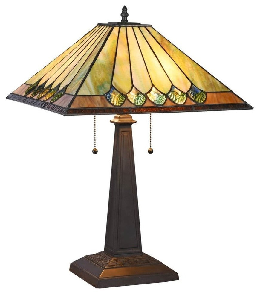 Graham 2-Light Mission Table Lamp 16"