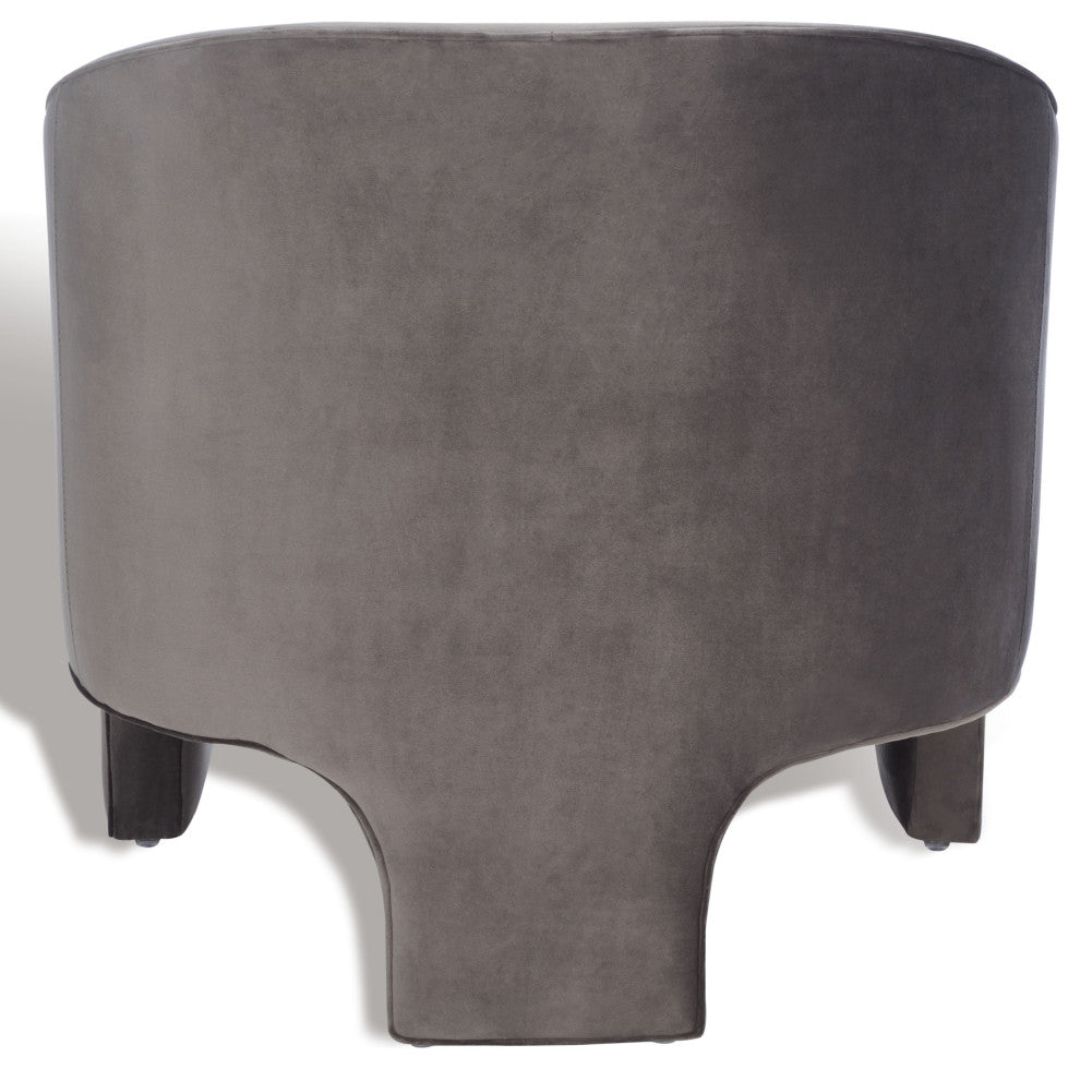 Safavieh Couture Londyn Upholstered Accent Chair, Dark Brown