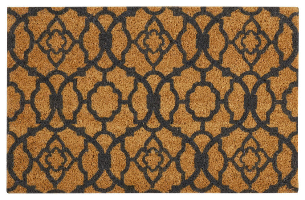 Waverly Greetings "Lovely Lattice" Gray Doormat, 2'x3'