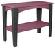 Poly Island Buffet Table, Cherrywood & Black