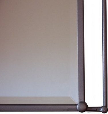 Pioneer Beveled Silver Wrought Iron Mirror
