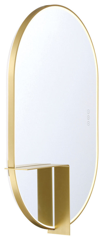 Linden Rectangular Mirror - 24" x 36", Gold