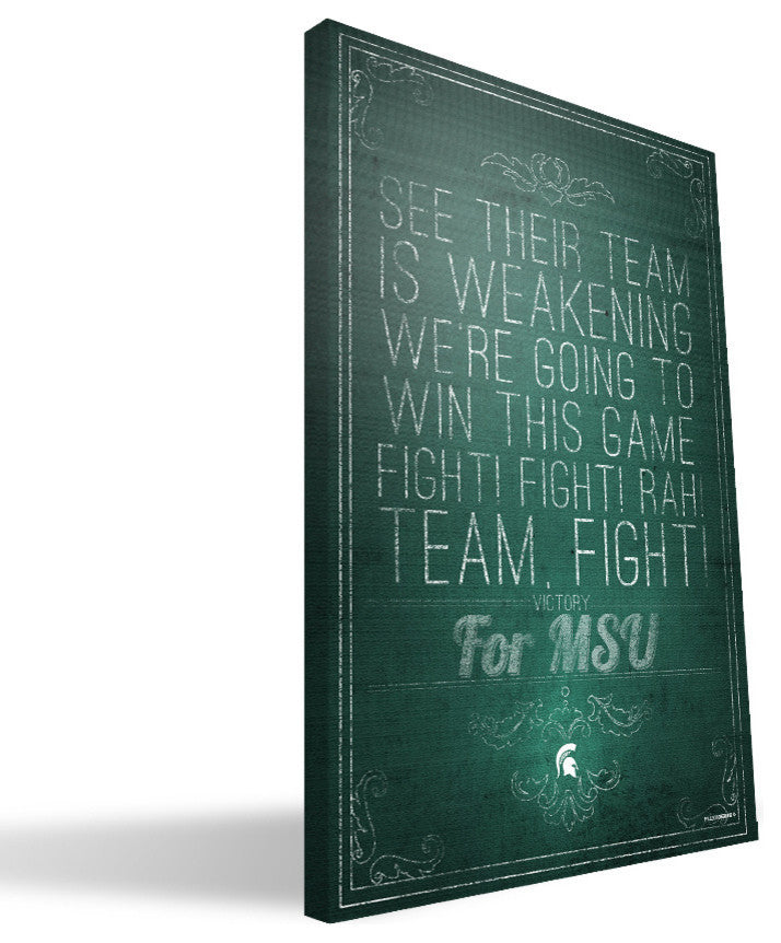 MCS Spartans Song Canvas Print, 16"x24"