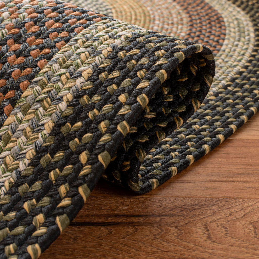 Safavieh Braided BRD308 Rug Machine-Washable, Multi, 9' Round