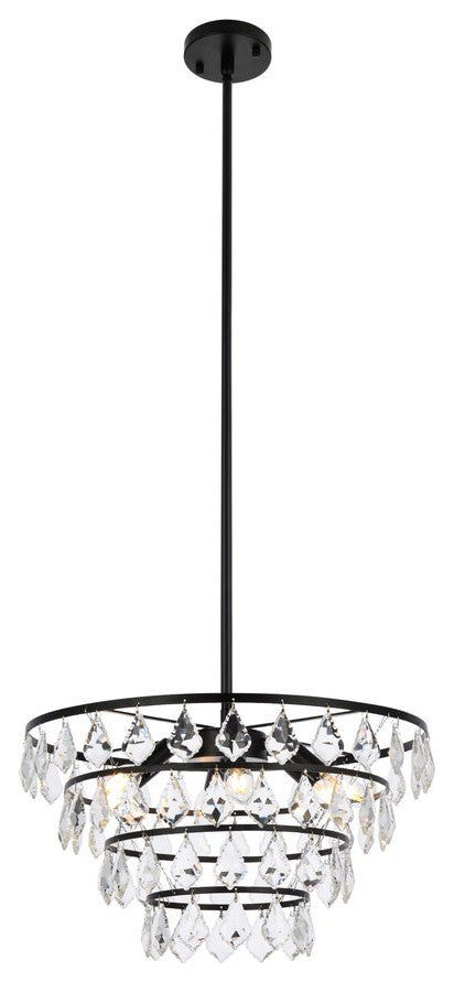 Evan 20" Pendant, Black